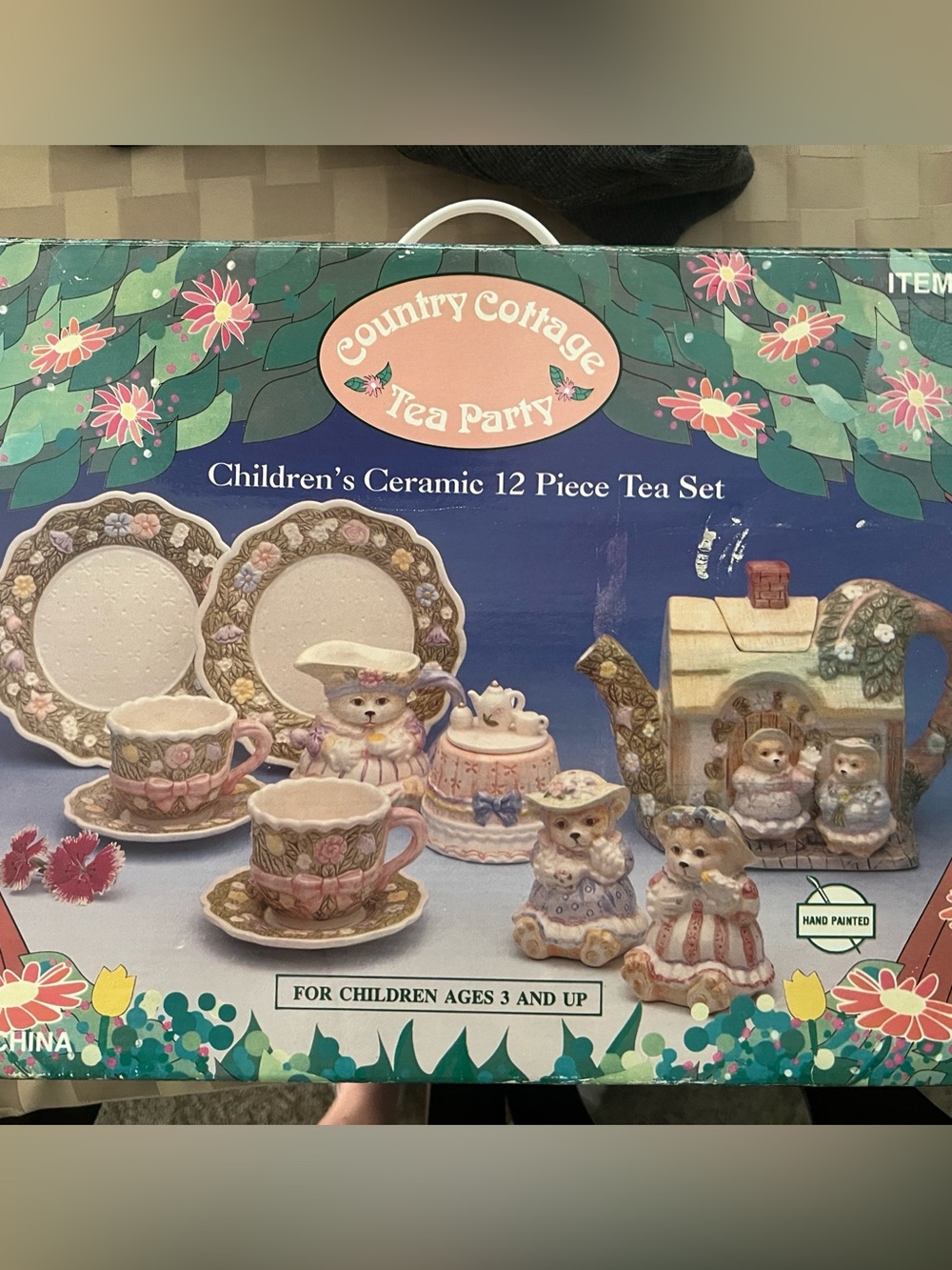 Alton Country Cottage Tea Party Children's Ceramic 12 piece Tea Set 1993